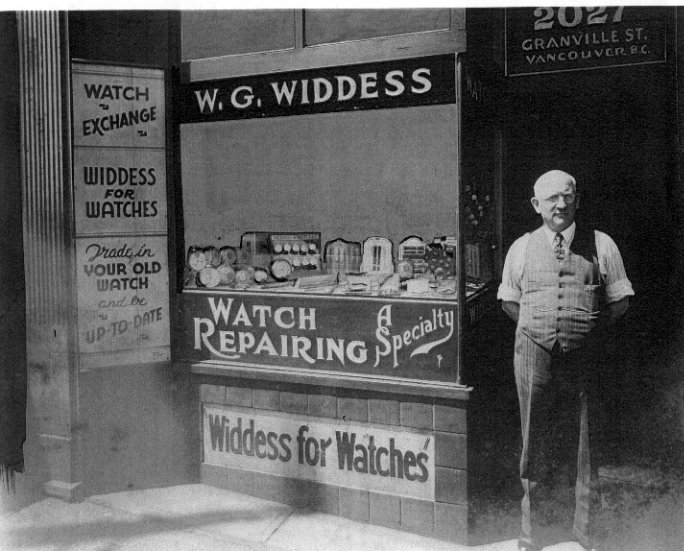 Russ's Grampa, outside Widdess for Watches